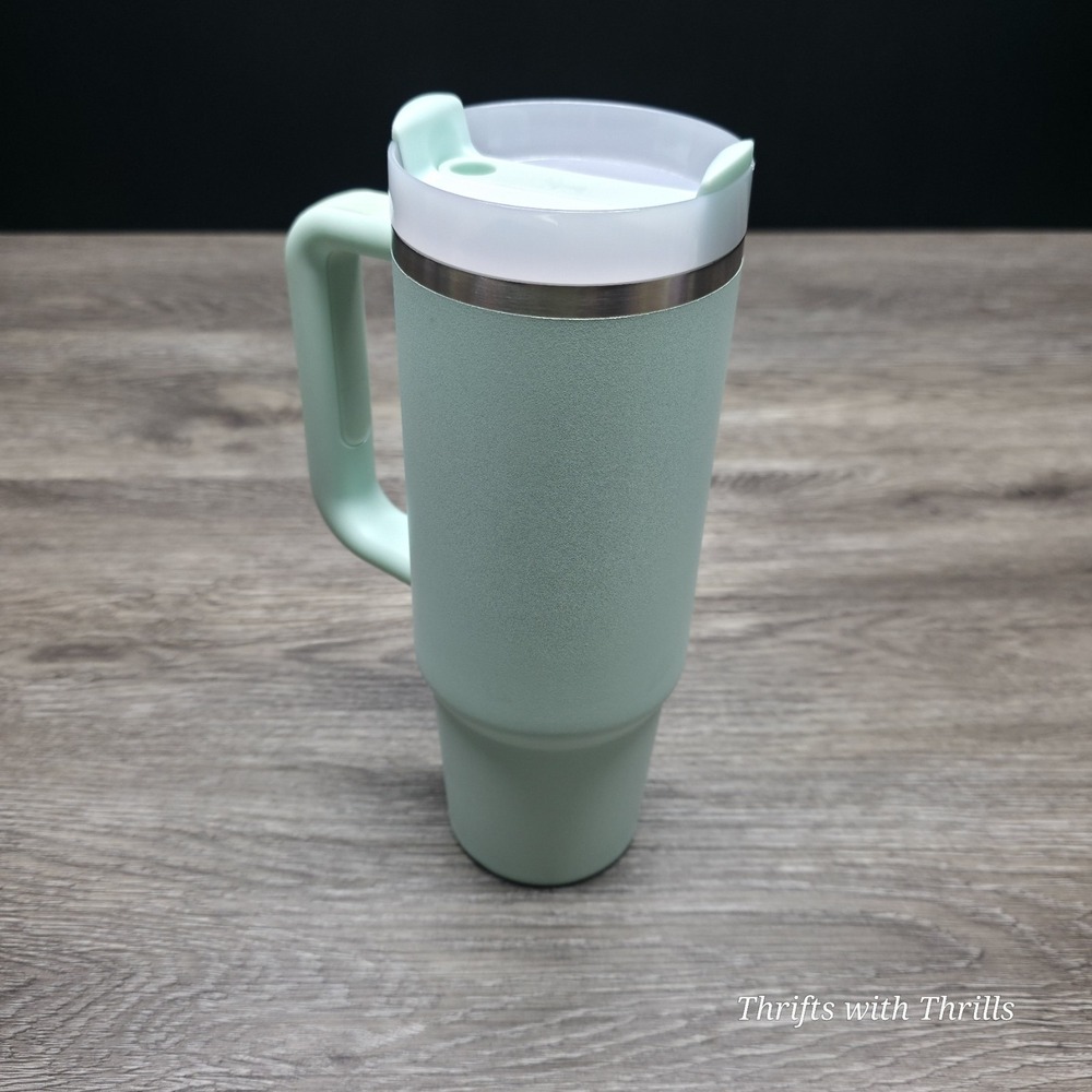 Stanley Quencher H2.0 FlowState 30oz Tumbler Mint Green Stainless Steel with Lid - Picture 6 of 16